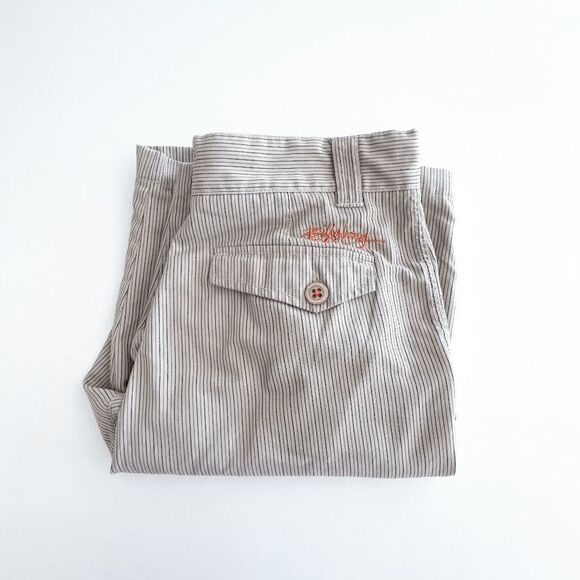 Billabong Mens Casual Summer Shorts Pinstripes Brown Size 34 - Picture 9 of 9